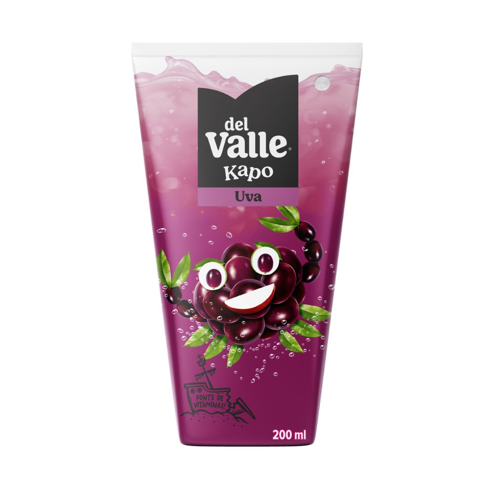 Refresco Adoçado Uva Del Valle Kapo Caixa 200ml