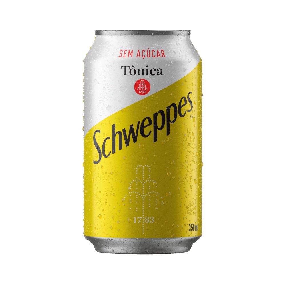 Água Tônica Sem Açúcar Schweppes Lata 350ml