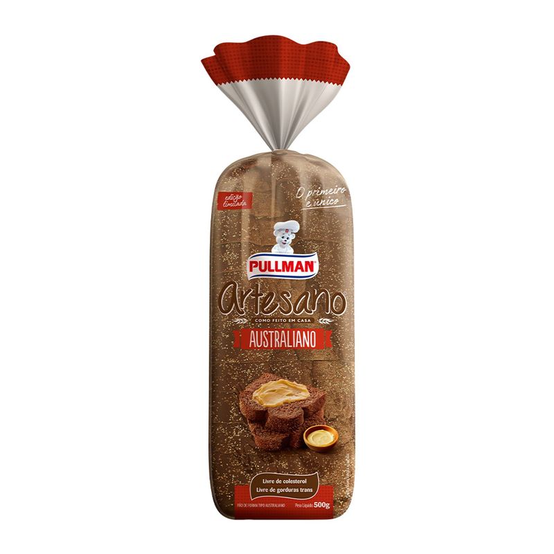 Pão de Forma Artesano Australiano Pullman 500g