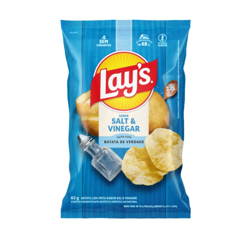 Batata Frita Salt & Vinegar Lays 62g