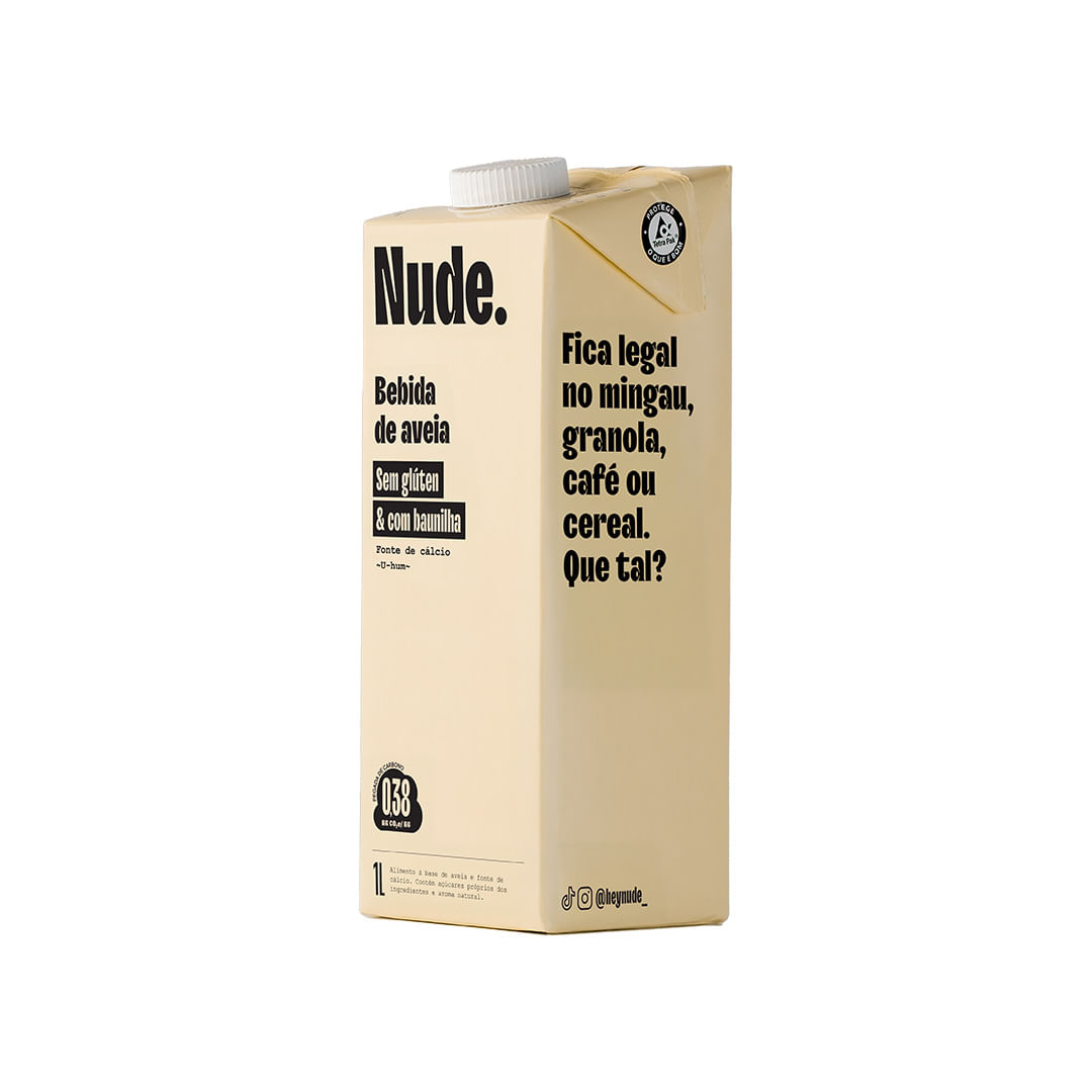 Leite de Aveia Baunilha Nude 1L