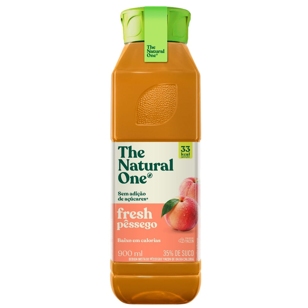 Suco Fresh Pêssego Ambiente Sem Adição de Açúcar The Natural One 900ml