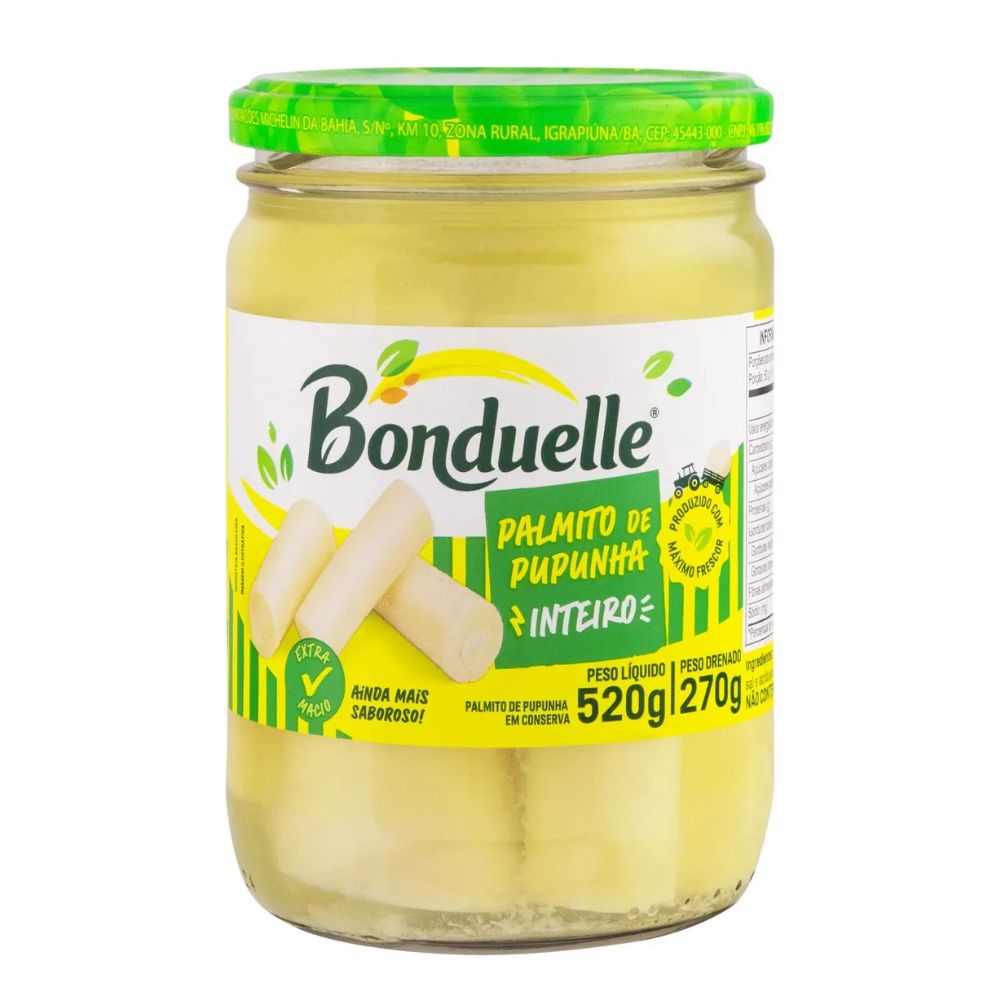 Palmito Pupunha Inteiro Bonduelle 270g